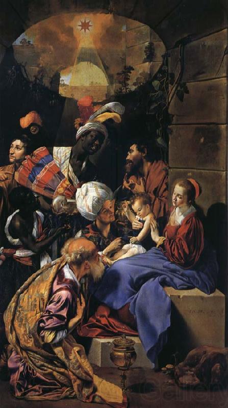 Maino, Juan Bautista del Adoration of the Magi Germany oil painting art
